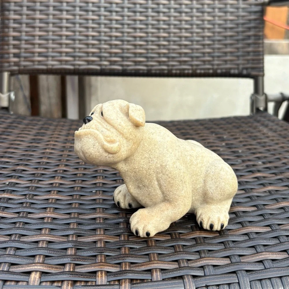 ❤️❤️❤️English Bulldog Figurine Quarry Critters 2002 “ Bully”  - 6 in - Picture 3 of 6